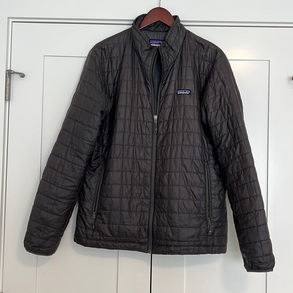 Patagonia Men’s Nano Puff Jacket, Grey, Size Large